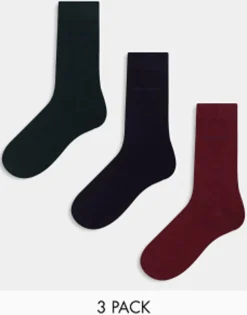 Gant 3 Pack Socks With Logo In Red