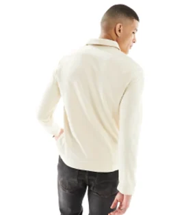 Harry Brown Mock Neck Polo Top In