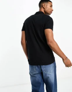 Hollister Icon Logo Pique Polo In