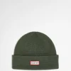 Hunter Beanie With Tab Logo In