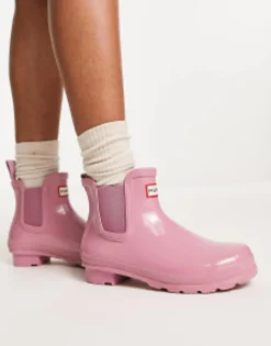 Hunter Original Chelsea Gloss Boots In