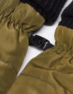 Hunter Quilted Logo Mitten Gloves In