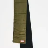 Hunter Quilted Zip Front Scarf With Pockets In