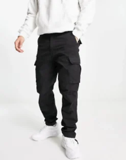 Jack & Jones Intelligence Loose Fit Washed Cargo Trouser In