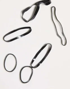 Kitsch Black No Snag Elastic 100 Pack
