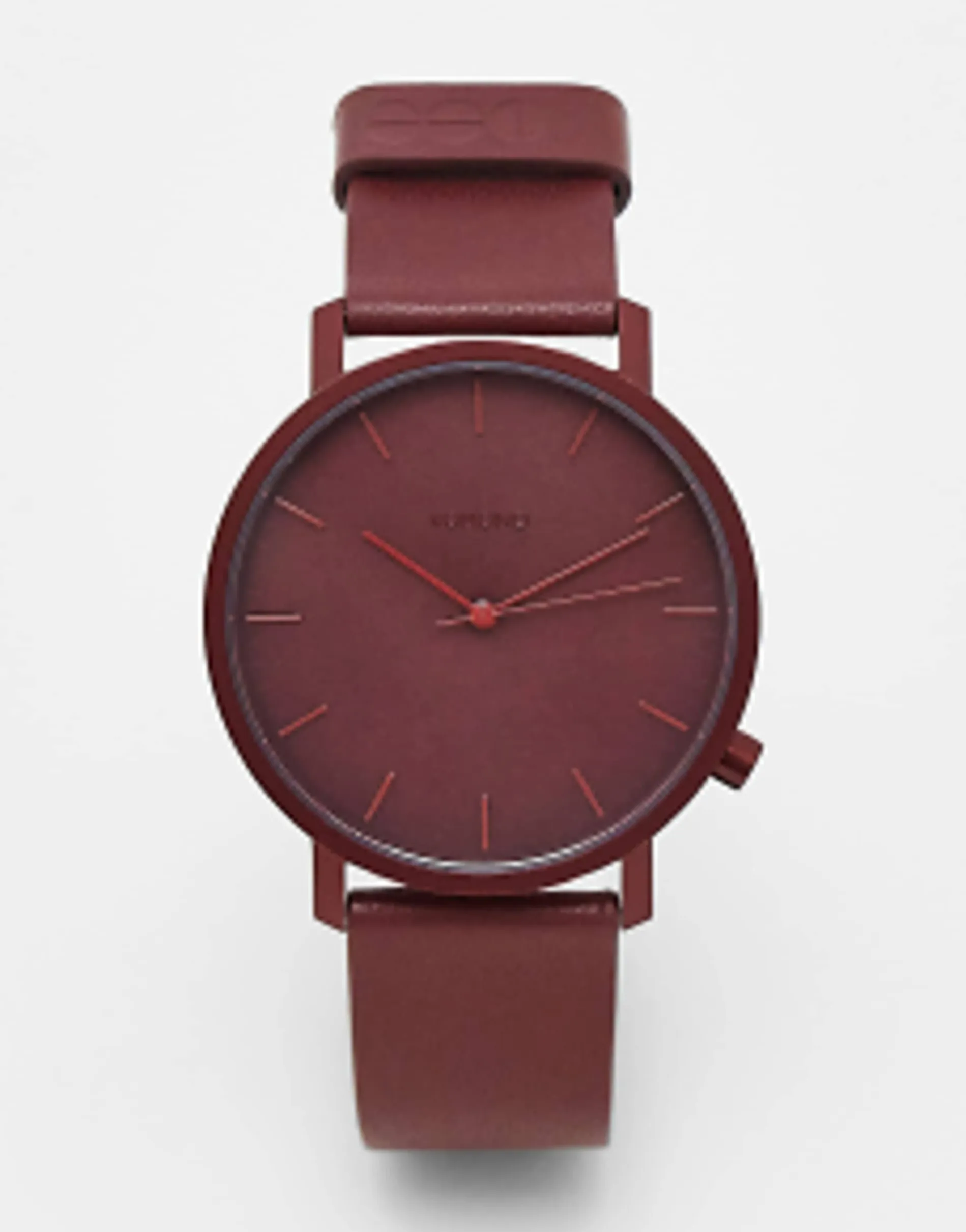 Komono Lewis Mono Watch In Burgundy