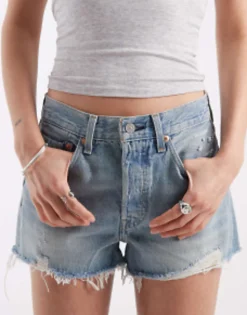 Levi'S 501 Original Shorts In Light Wash