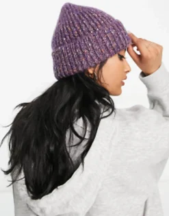 Levi'S Chunky Beanie In Purple