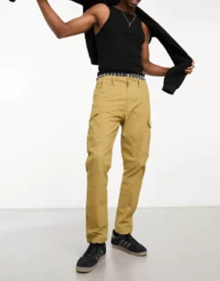 Levi'S Lo Ball Cargo Trousers In Tan With Pockets