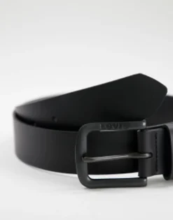 Levi'S Seine Metal Leather Belt In Matter