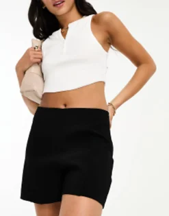 Mango High Waist Tailored Short In