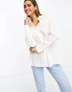 Mango Oversized Shirt In