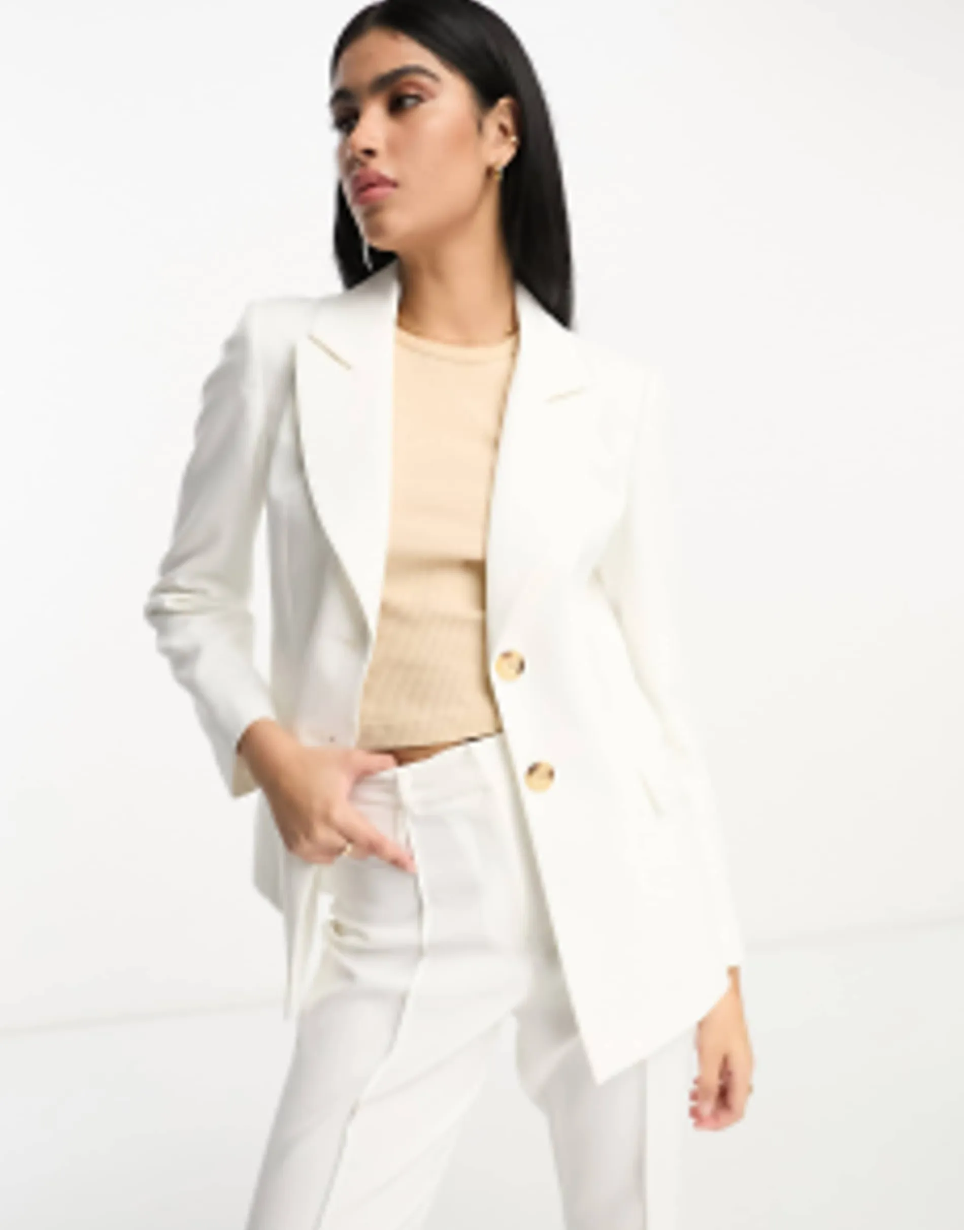 Miss Selfridge Co-Ord In Ivory