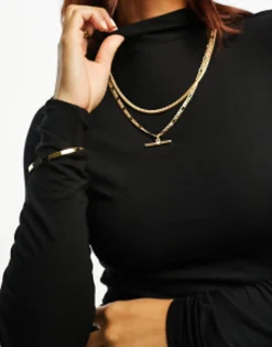 Miss Selfridge Funnel Neck Top Two Pack In