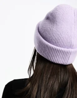 Monki Ribbed Beanie Hat In