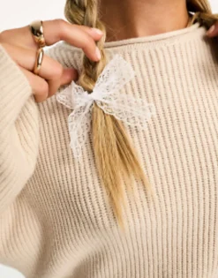 My Accessories London Pack Of 2 Lace Bows In