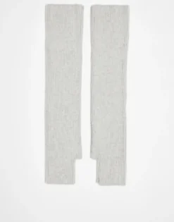 My Accessories London Ribbed Arm Warmers In