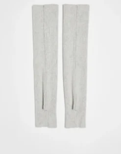 My Accessories London Ribbed Arm Warmers In
