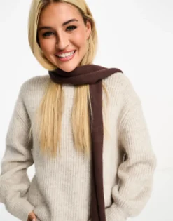 My Accessories London Skinny Scarf In