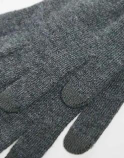My Accessories London Touch Screen Knitted Gloves In