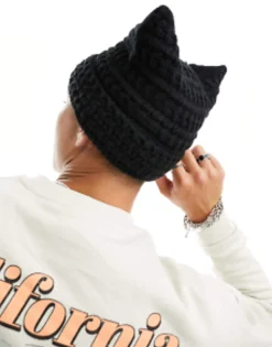 My Accessories Man London Knitted Square Beanie In
