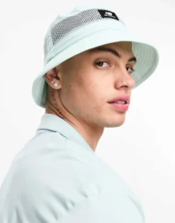 New Balance Bucket Hat With Logo In Mint