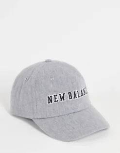 New Balance Collegiate Logo Baseball Cap In Slate
