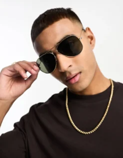 New Look Aviator Sunglasses In