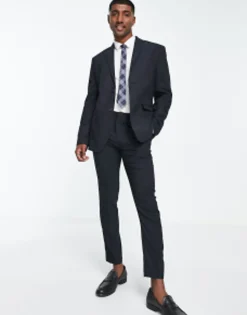 New Look Skinny Suit In Navy