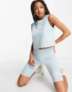 Nike Essential Retro Co Ord In Ocean Blue