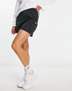 Nike Mini Swoosh Woven Cargo Shorts With Pockets In