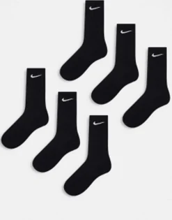Nike Training Everyday Plus 6 Pack Socks In