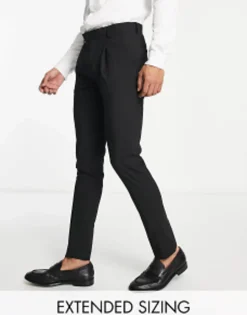 Noak 'Camden' Skinny Premium Fabric Suit In Black With Stretch