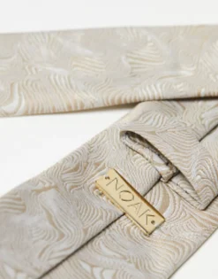 Noak Slim Tie In Swirl Jacquard