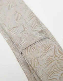 Noak Slim Tie In Swirl Jacquard