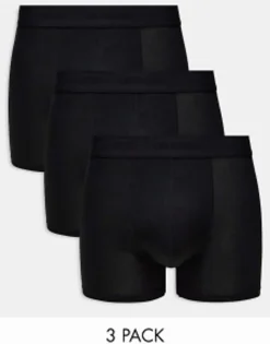 Only & Sons 3 Pack Bamboo Trunks In