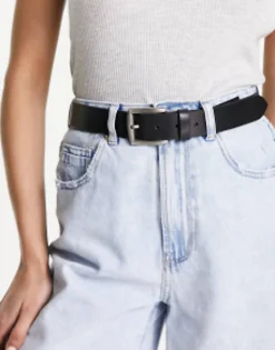 Pieces Leather Buckle Belt In