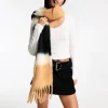 Pieces Soft Tassle Scarf In Gradient