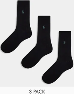 Polo Ralph Lauren 3 Pack Egyptian Cotton Socks In