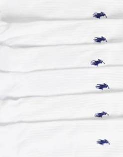 Polo Ralph Lauren 6 Pack Sport Socks In With Pony Logo