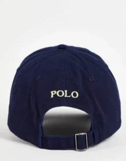 Polo Ralph Lauren Baseball Cap With White Player Logo In Washed