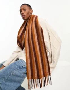 Ps Paul Smith Cosy Stripe Scarf In