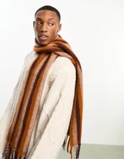 Ps Paul Smith Cosy Stripe Scarf In