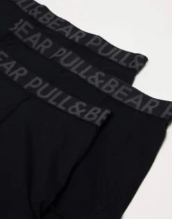 Pull&Bear 3 Pack Contrast Waistband Boxers In