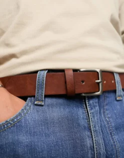 Pull&Bear Faux Leather Belt In