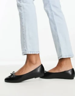 Raid Marie Ballet Flat With Bow In Black