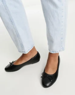 Raid Marie Ballet Flat With Bow In Black