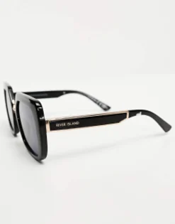 River Island Oversized Angular Glasses In