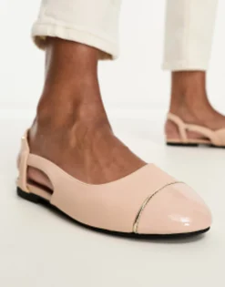 River Island Sling Back Ballerina Shoe In