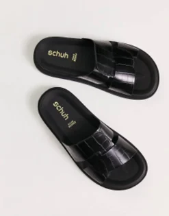 Schuh Tally Cross Strap Flat Sandals In